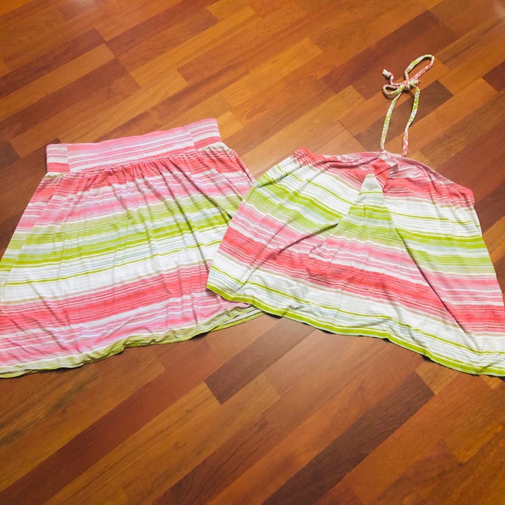 Women’s sz 16 Lane Bryant skirt and halter set